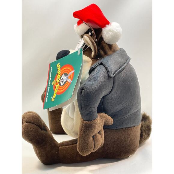 Telco Rocking Holiday 2000 Looney Tunes Taz Animated Musical Christmas Plush 9" - Picture 10 of 14